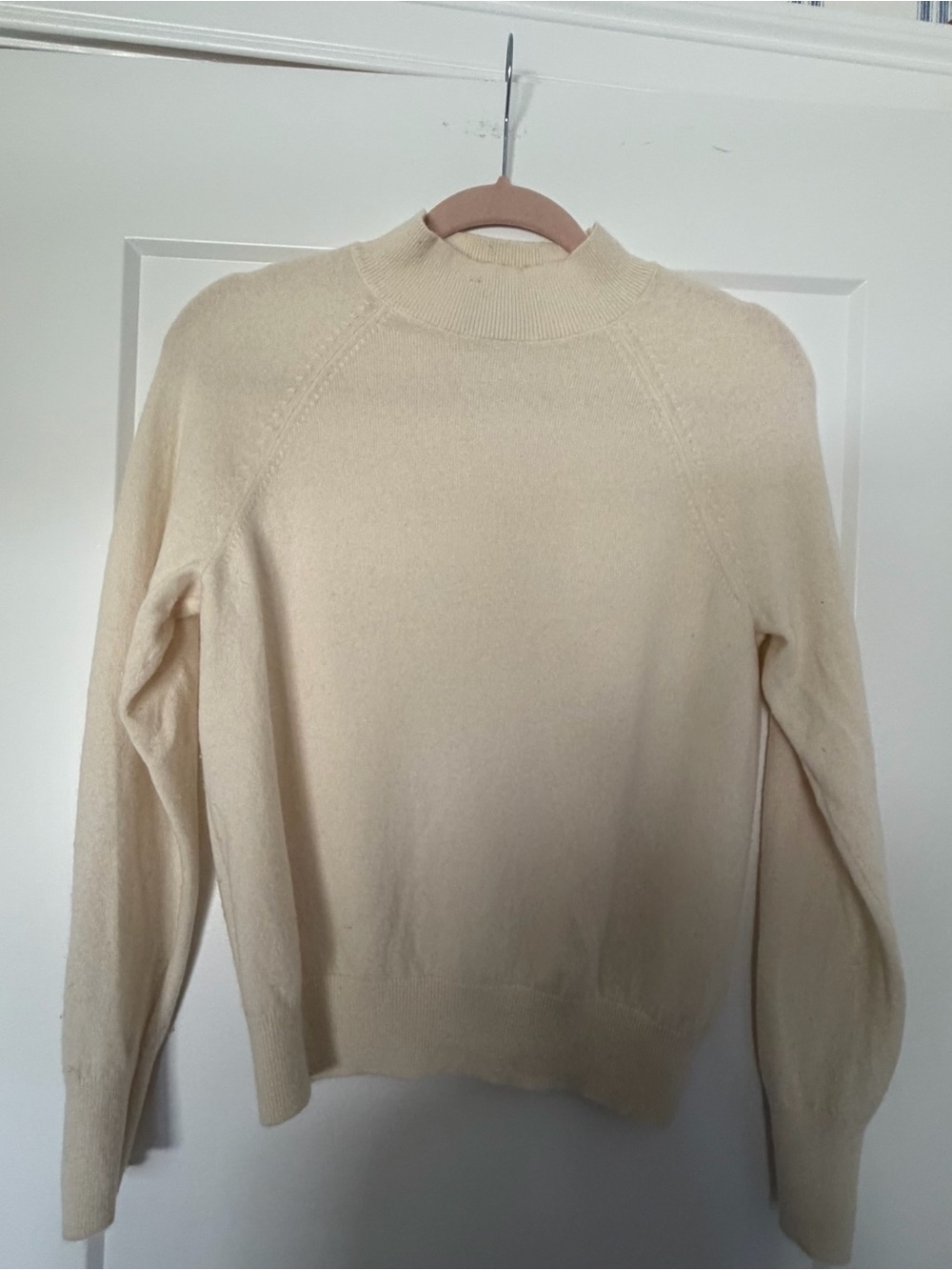 Everlane Women’s Cream Mock Neck Sweater